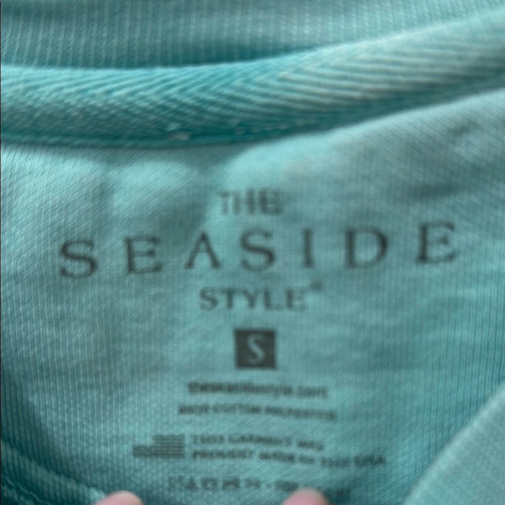 SEASIDE Aqua Crewneck Sweatshirt - Picture 4 of 5